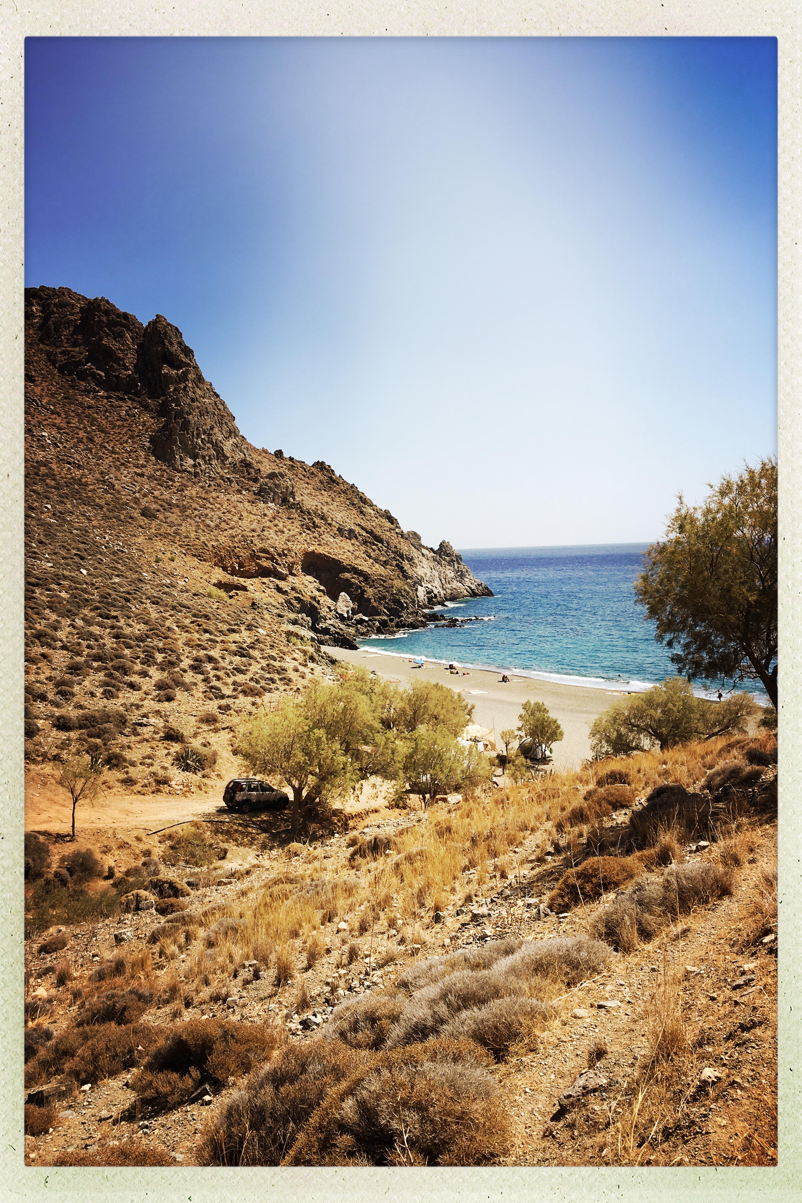 View of the seaside in Crete